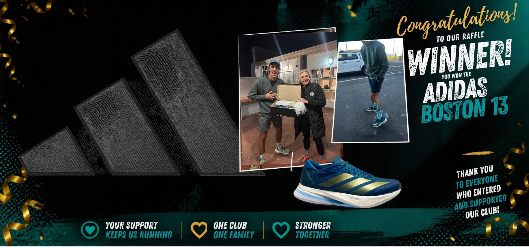 melkbos athletics club adidas sponsored Boston 13 winner
